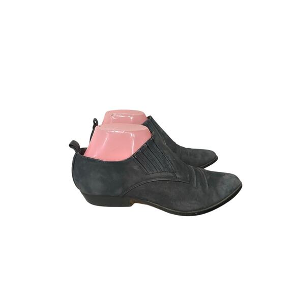 Brass Plum (BP) Women's Ankle Boots Western Print Size 7.5 M Gray Slip On - Picture 2 of 7